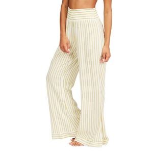 NWT Billabong Salt Crystal Daybreak Wide-Leg Pants Size Small.